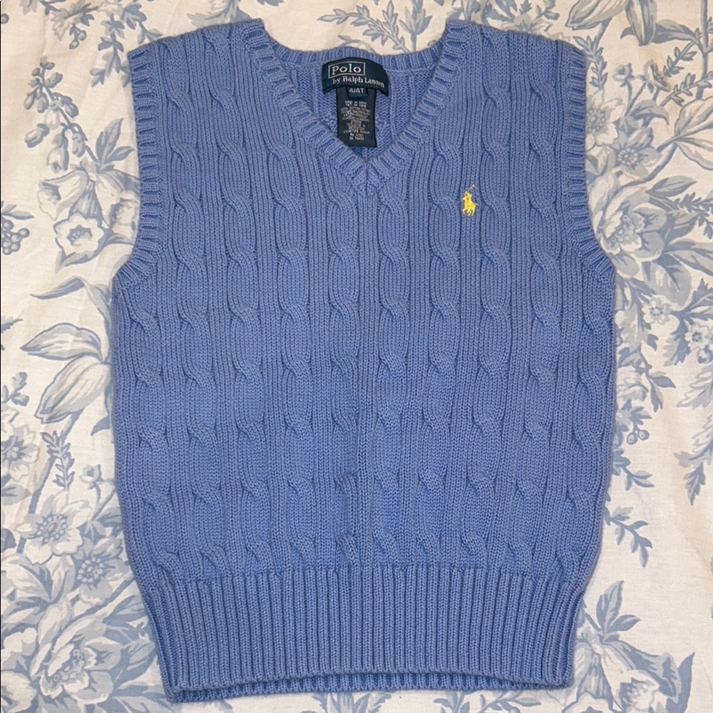 Polo by Ralph Lauren Toddler Blue Sweater Vest